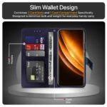 Shock Proof Flip Cover Back Case for Vivo X100 5G | Magnetic Wallet Leather Case with Stand - Image 4