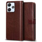 Shock Proof Flip Cover Back Case for Mi Redmi 12 5G | Magnetic Wallet Leather Case with Stand - Image 4