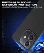 Slim Frameless Back Cover for Oppo A3x 5G | A3x 4G | A3 5G | Ultra Thin Lightweight Design & Camera Protection | Soft Matte Silicone Flexible Mobile Case (Black) - Image 8