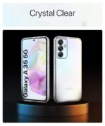 kelpuj Transparent Back Cover Case for Samsung Galaxy A35 5G | Galaxy A55 5G | Raised Bumps for Full Device & Camera Protection Shockproof TPU Silicone Mobile Case Transparent - Image 6