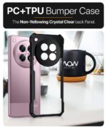 kelpuj Shock Proof Clear Protective Back Case for Infinix Zero 40 5G - AirEDGE Technology | 360 Degree Camera Protection | Transparent Hybrid Back Case Mobile Cover - Black - Image 6