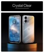 kelpuj Crystal Clear Transparent Back Case Cover for Motorola Moto G24 Power 5G | Full Device & Camera Protection Shockproof TPU Silicone Back Cover Case Transparent - Image 4