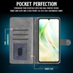 Shock Proof Flip Cover Back Case for Mi Redmi 13C 5G | Magnetic Wallet Leather Case with Stand - Image 4