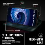 Shock Proof Flip Cover Back Case for Vivo V23E 5G | Magnetic Wallet Leather Case with Stand - Image 8