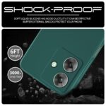 Back Cover for Realme Narzo N61 | Realme C61 | Ultra Slim Soft Rubberised Case | Inner Velvet Fabric Lining | Matte Silicone Flexible Mobile Case | Camera Protection -Green - Image 4