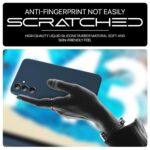 Back Cover for Samsung Galaxy M35 5G | Ultra Slim Soft Rubberised Case | Inner Velvet Fabric Lining | Matte Silicone Flexible Mobile Case | Camera Protection - Blue - Image 8