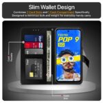 Shock Proof Flip Cover Back Case for Tecno Pop 9 5G | Magnetic Wallet Leather Case with Stand - Image 6