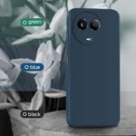 Back Cover for Realme Narzo 60X 5G | 11 5G | 11X 5G | C67 | Ultra Slim Soft Rubberised Case | Inner Velvet Fabric Lining | Matte Silicone Flexible Mobile Case | Camera Protection - Blue - Image 4