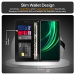 Shock Proof Flip Cover Back Case for Realme 13 Plus 5G | Magnetic Wallet Leather Case with Stand - Image 4