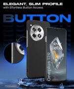 Slim Frameless Back Cover for 1+ OnePlus 12R 5G | Ultra Thin Lightweight Design & Camera Protection | Soft Matte Silicone Flexible Mobile Case (Black) - Image 4