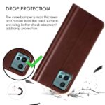 Shock Proof Flip Cover Back Case for Motorola Moto G72 | Magnetic Wallet Leather Case with Stand - Image 4