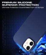 Slim Frameless Back Cover for iPhone 11 | Ultra Thin Lightweight Design & Camera Protection | Soft Matte Silicone Flexible Mobile Case (Blue) - Image 4