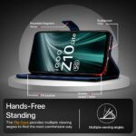 Shock Proof Flip Cover Back Case for Vivo T4 Lite 5G | Magnetic Wallet Leather Case with Stand - Image 8