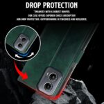 Shock Proof Flip Cover Back Case for Motorola Moto G34 5G | Magnetic Wallet Leather Case with Stand - Image 8