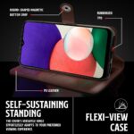 Shock Proof Flip Cover Back Case for Samsung Galaxy A22 5G | Magnetic Wallet Leather Case with Stand - Image 8