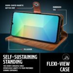 Shock Proof Flip Cover Back Case for Samsung Galaxy A06 | Magnetic Wallet Leather Case with Stand - Image 8