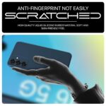 Back Cover for Samsung Galaxy A16 5G | Ultra Slim Soft Rubberised Case | Inner Velvet Fabric Lining | Matte Silicone Flexible Mobile Case | Camera Protection - Blue - Image 5