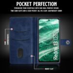 Shock Proof Flip Cover Back Case for Mi Redmi 13 5G | Magnetic Wallet Leather Case with Stand - Image 4