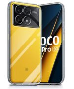 Crystal Clear Transparent Back Case Cover for Poco X6 Pro 5G | Full Device & Camera Protection Shockproof TPU Silicone Back Cover Case Transparent - Image 3