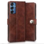 Shock Proof Flip Cover Back Case for Samsung Galaxy M35 5G | Magnetic Wallet Leather Case with Stand - Image 4