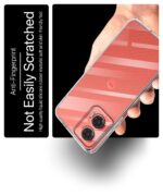 Transparent Back Cover Case for Compatible with Motorola Moto G35 5G | Raised Bumps for Full Device & Camera Protection Shockproof TPU Silicone Back Case Mobile Cover Transparent - Image 7