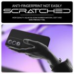 kelpuj Back Cover for Oppo A3 Pro 5G | Oppo K12x 5G | Ultra Slim Soft Rubberised Case | Inner Velvet Fabric Lining | Matte Silicone Flexible Mobile Case | Camera Protection - Black - Image 8