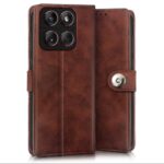 Shock Proof Flip Cover Back Case for Moto Edge 60 Fusion | Magnetic Wallet Leather Case with Stand - Image 2