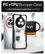 kelpuj Shock Proof Clear Protective Back Case for Realme Narzo 80 Pro 5G - AirEDGE Technology | 360 Degree Camera Protection | Transparent Hybrid Back Case Mobile Cover - Black - Image 6