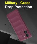 Ultimate Silicon Back Cover Case for iQOO Z9 5G | Military Grade Drop Protection Shockproof Bumper | Anti-Slip Grip | Scratch Proof Micro-Fibre Cloth Inside (Crimson Red) - Image 8