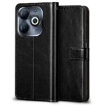 Shock Proof Flip Cover Back Case for Infinix Smart 8 Hd | Magnetic Wallet Leather Case with Stand - Image 2