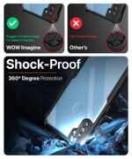 Shock Proof Clear Back Case Mobile Cover for Samsung Galaxy M11 | (Hard | Hybrid PC + TPU | Full Armour Device & Camera Protection | Black) - Image 3