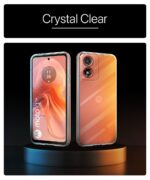 kelpuj Crystal Clear Transparent Back Case Cover for Motorola Moto G04 | Moto G04s | Full Device & Camera Protection Shockproof TPU | Flexible Silicone Back Cover Case Transparent - Image 6
