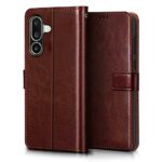 Shock Proof Flip Cover Back Case for Samsung Galaxy M36 5G | Magnetic Wallet Leather Case with Stand - Image 2