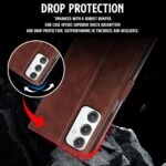 Shock Proof Flip Cover Back Case for Samsung Galaxy M34 5G | Magnetic Wallet Leather Case with Stand - Image 8