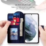 Shock Proof Flip Cover Back Case for Samsung Galaxy S21 5G | Magnetic Wallet Leather Case with Stand - Image 3