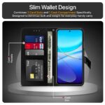 Shock Proof Flip Cover Back Case for Vivo Y200E 5G | Magnetic Wallet Leather Case with Stand - Image 6