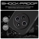 Back Cover for Redmi A4 5G | Poco C75 5G | 14C 5G | Poco M7 | Ultra Slim Soft Rubberised Case | Inner Velvet Fabric Lining | Matte Silicone Flexible Mobile Case | Camera Protection - Black - Image 4