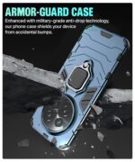 Shock Proof Back Case Mobile Cover for Realme 13 Pro 5G | Realme 13 Pro Plus 5G | Back Cover Case (Tough Armor | Hybrid PC + TPU | Ring Holder & in-Built Kickstand | Blue) - Image 8