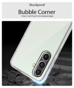 Transparent Back Cover Case for Samsung Galaxy M56 5G | Galaxy F56 5G | Raised Bumps for Full Device & Camera Protection Shockproof TPU Silicone Mobile Case Transparent - Image 6