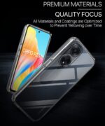 kelpuj Crystal Clear Transparent Back Case for Compatible with Oppo F23 5G | Shockproof Flexible TPU Silicone Cover | Full Body & Camera Protection Transparent - Image 7