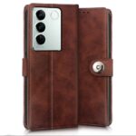 Shock Proof Flip Cover Back Case for Vivo V27 | Magnetic Wallet Leather Case with Stand - Image 2