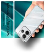 Transparent Back Cover Case for Compatible with Redmi Note 14 5G | Raised Bumps for Full Device & Camera Protection Shockproof TPU Silicone Back Case Mobile Cover Transparent - Image 6