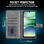 Shock Proof Flip Cover Back Case for Redmi A5 | Magnetic Wallet Leather Case with Stand - Image 4
