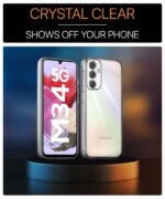 Ultra-Hybrid Crystal Clear Back Case Cover for Samsung Galaxy M34 5G | F34 5G | Hard Back | Slim Fit Shockproof Design | Camera Protection Bump | Back Cover Case (PC,TPU | Transparent) - Image 6