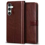 Shock Proof Flip Cover Back Case for Samsung Galaxy S23 Fe 5G | Magnetic Wallet Leather Case with Stand - Image 4