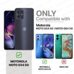 Tough Armor Bumper Mobile Back Case for Moto G54 5G | Moto G64 5G | Sliding Camera Shield Cover | Shock Proof 360? Protection | Hybrid PC + TPU | Ring Holder with Kickstand ? Blue - Image 2