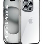 Crystal Clear Transparent Back Cover Case Compatible with iPhone 16 Pro Max Shockproof Flexible TPU Silicone Case with Full Body & Camera Protection Transparent