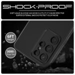 Back Cover for Samsung Galaxy S22 Ultra 5G | Ultra Slim Soft Rubberised Case (Black) - Image 4