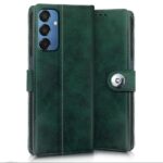 Shock Proof Flip Cover Back Case for Samsung Galaxy M35 5G | Magnetic Wallet Leather Case with Stand - Image 3