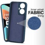 Ultra Slim Soft Rubberised Back Cover Case for Realme 10 Pro Plus 5G | with Inner Velvet Fabric Lining | Matte Silicone Flexible Camera Protection Back Cover ? Blue - Image 2